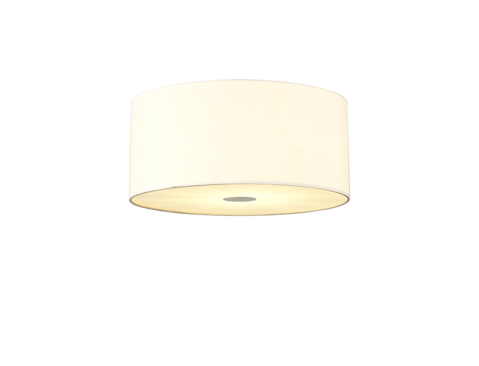 DK1076  Baymont 40cm Flush 3 Light Ivory Pearl, Frosted/AB Diffuser
